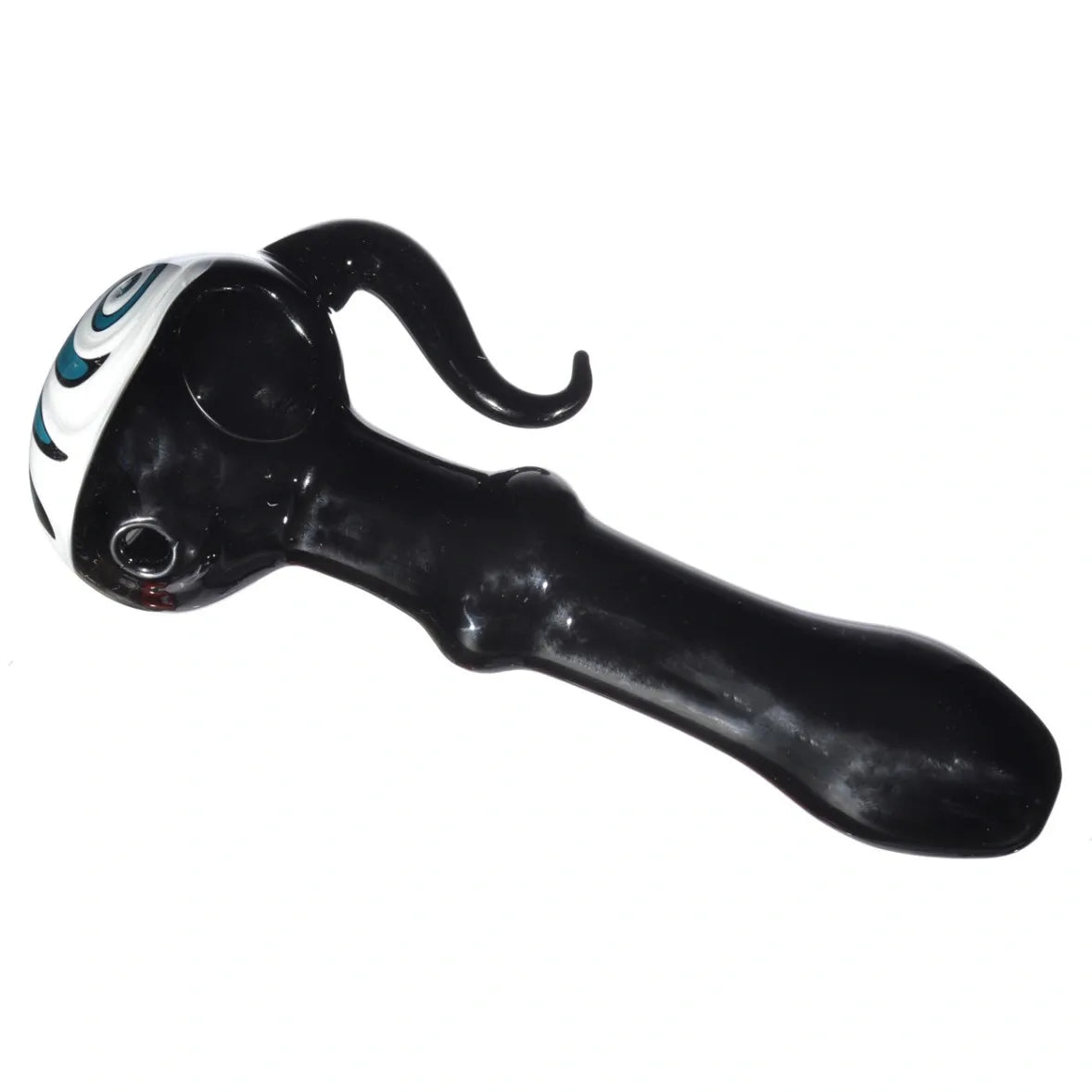5" Black Horn Spoon Hand Pipe