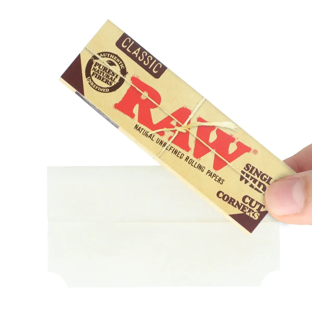 RAW® Classic Cut Corners Rolling Papers Single Wide