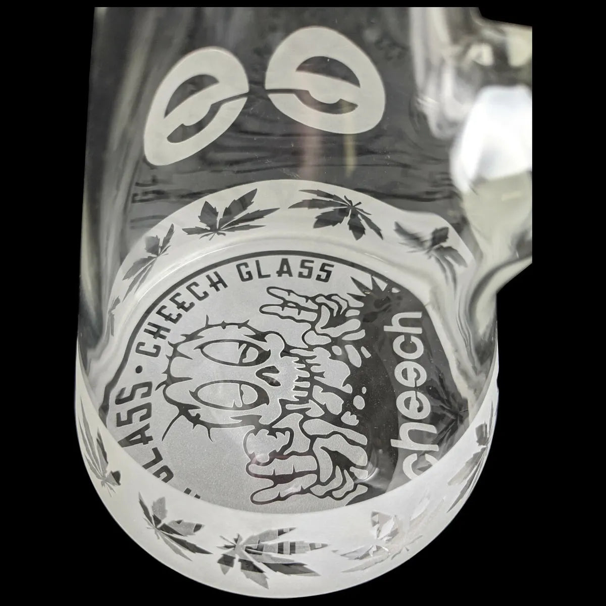 10" Cheech Glass Sand Blasted