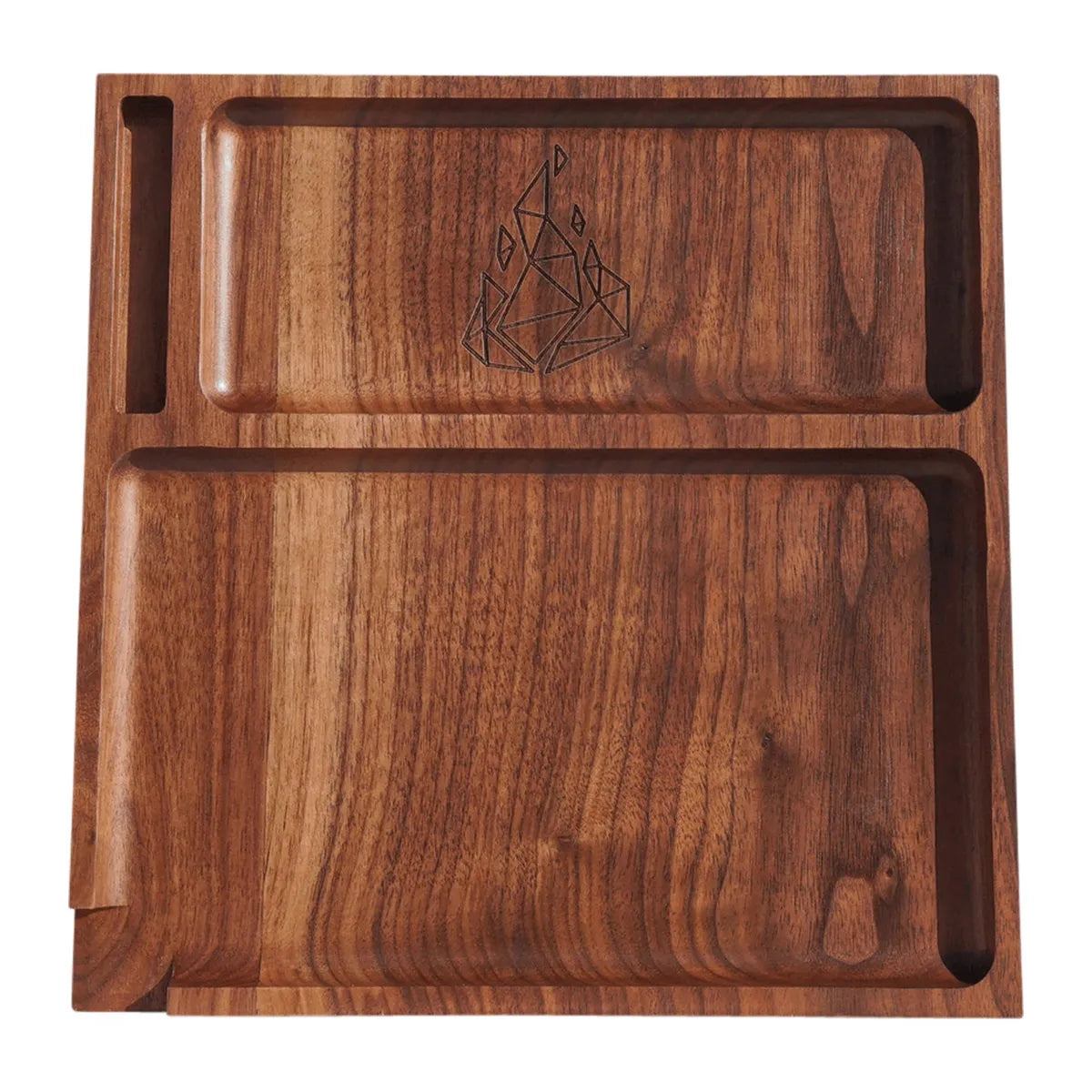BRNT DESIGNS YAKETA WOOD ROLLING TRAY - WALNUT