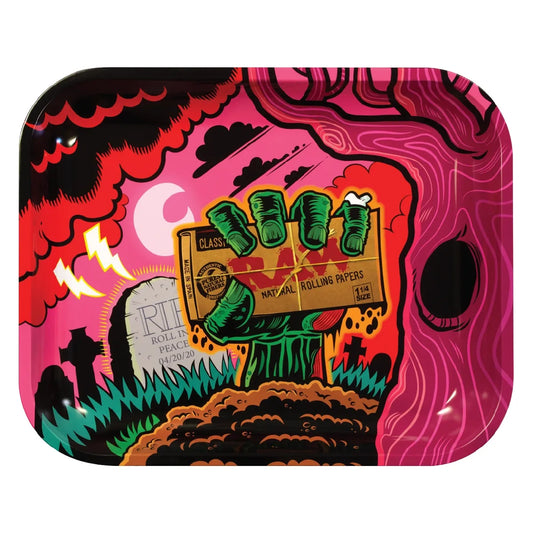 RAW® Metal Rolling Tray Zombie Themed