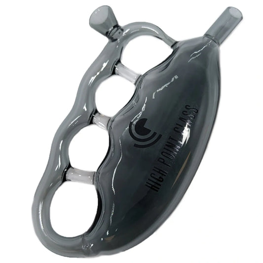 High Point Glass - 6" Knuckle Bubbler Hand Pipe