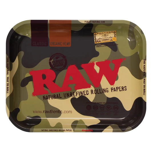 RAW® Metal Rolling Tray Camo Design